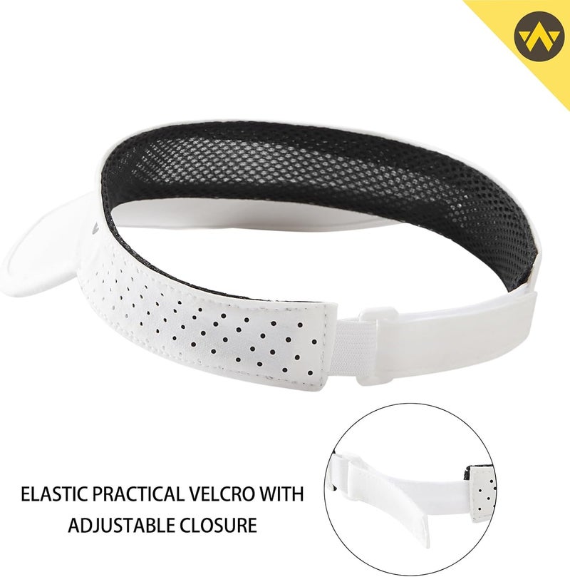 Wander Sports Sun Visor Hats Adjustable Running Golf Tennis Mesh Folding Cap for Women Men - Image 4